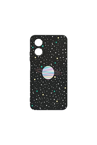 bestcase Тънък силиконов калъф 0.8ММ, съвместим с OPPO A38 4G, Вселена, Плане...