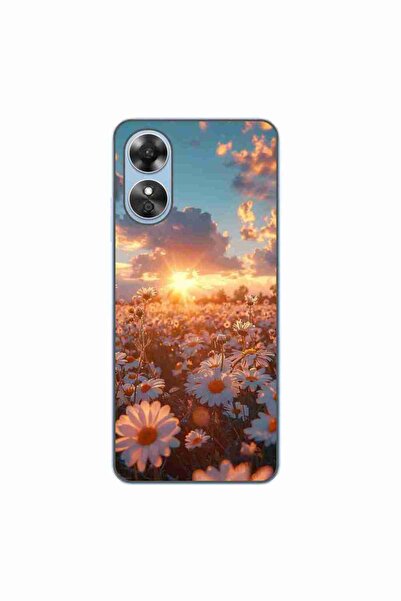 OEM Husa compatibila cu Oppo A17 Silicon Gel Tpu Model Rasarit cu Flori