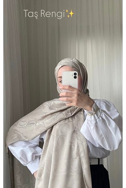 Butik Halka Desen Pamuk Şal (Muadil)