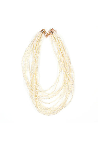 meli melo Colier elegant cu siraguri multiple de perle delicate
