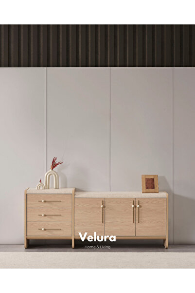 Velura Home & Living Defne Konsol - Naturel Meşe (Ayna Hariç)