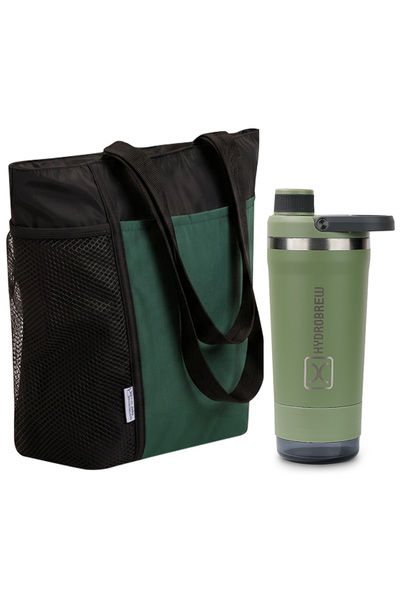 Hydrobrew Sip Core 720ml Stainless Steel Bottle w/ Lunch Bag | Insulated Bott...