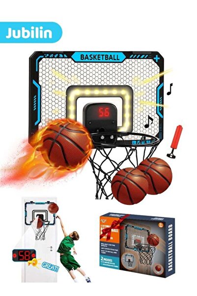 Jubilin Basketball Hoop Indoor for Kids, Over The Door Basketball Hoop Goal w...