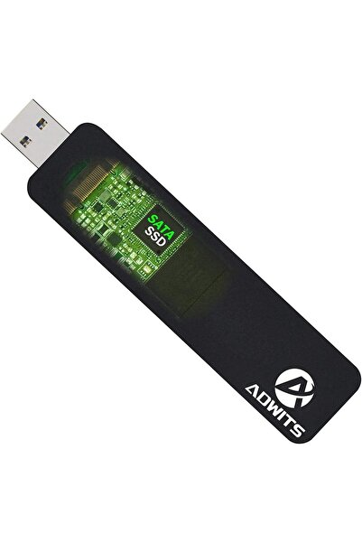 ADWITS USB 3.0 UASP to SATA NGFF M.2 2230/2242/2260/2280 Key B/B&M SSD Extern...