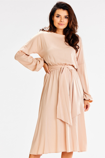 Awama Rochie dama awama, Viscoza, A602 - Bej -, M INTL