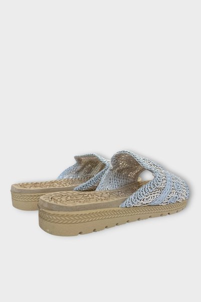 Liger Daily Wicker Knitted Women's Slippers Gray