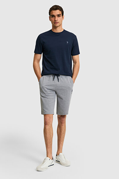 U.S. Polo Assn. Erkek Gri Melanj Örme Şort 50322604-VR086