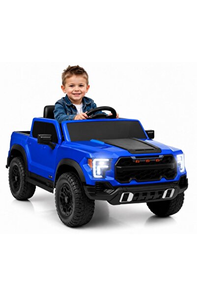 LeanToys Masinuta electrica pentru copii P4 Blue, acumulator 12V7Ah, tractiun...
