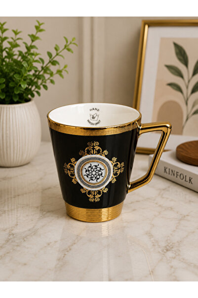 RUBİ PORSELEN Modern Patterned Porcelain Mug 220 ml
