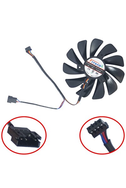 unbranded Ανεμιστήρας B - Ανεμιστήρας ψύξης GPU για XFX Radeon RX580 RX590 FD...