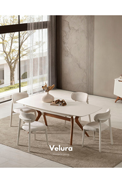 Velura Home & Living Beykoz Yemek Masası + 2 Sandalye