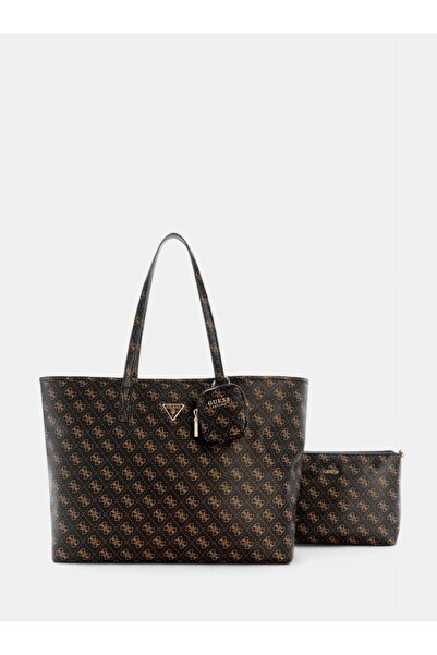 Guess Women's Shoulder Bag Qg712424-Brownlogo
