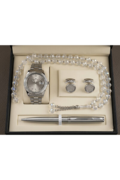 Sentria Luxury Men's Gift Set – Watch, Pen, Cufflinks, and Prayer Beads | Unp...