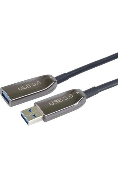 PremiumCord Cablu optic AOC USB 3.0 A/Male - A/Female, 20m