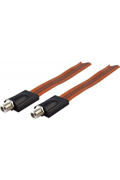 Schwaiger Trecere prin fereastră pentru cablu coaxial plat de 17 cm