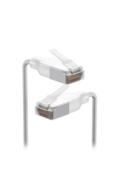 Ubiquiti UACC-Cable-Patch-EL-C6A-15M-W cablu de rețea transparent, Cat6a