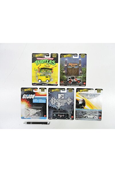 Mattel Games AST. HW AUTO metal., Cultură pop, 5 piese, blister.