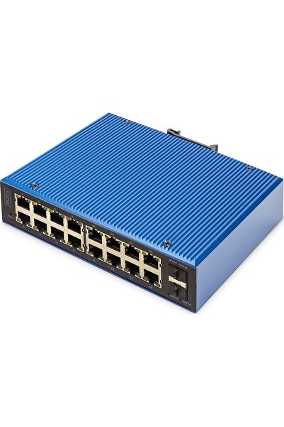 Digitus Διακόπτης 16+2 θυρών L2 διαχειριζόμενος Gigabit Ethernet PoE