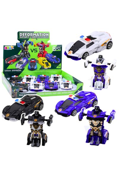 LeanToys Robot Polițist 2-în-1 cu Accesorii Mixte