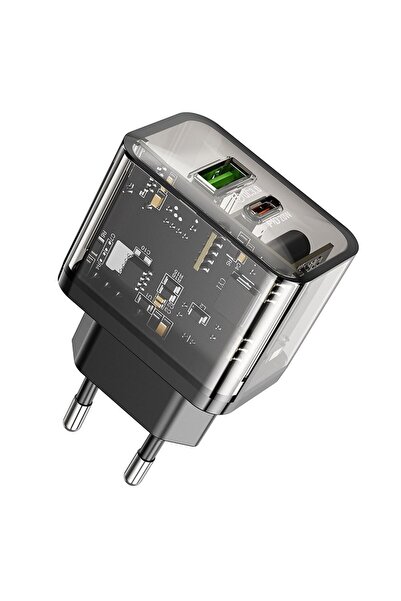 hoco. Încărcător de rețea pentru telefon Hoco USB A + USB C QC3.0 PD 3A 20W N...