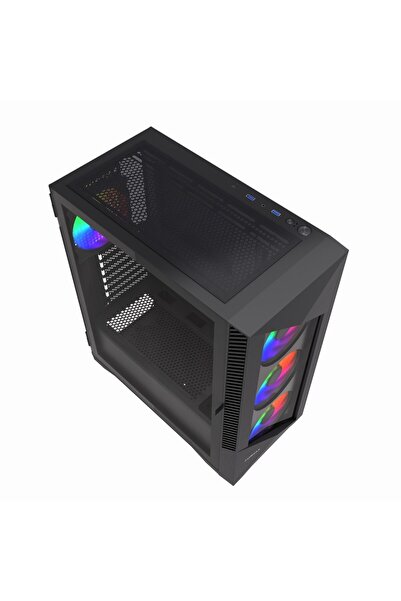 Gembird Carcasă Fornax 900 ARGB neagră (CCC-FC-900ARGB)