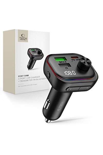 Tech-Protect ≈Åadowarka ≈Åadowarka Φορτιστής Αυτοκινήτου Cc07 3 Θυρών Pd 54W ...