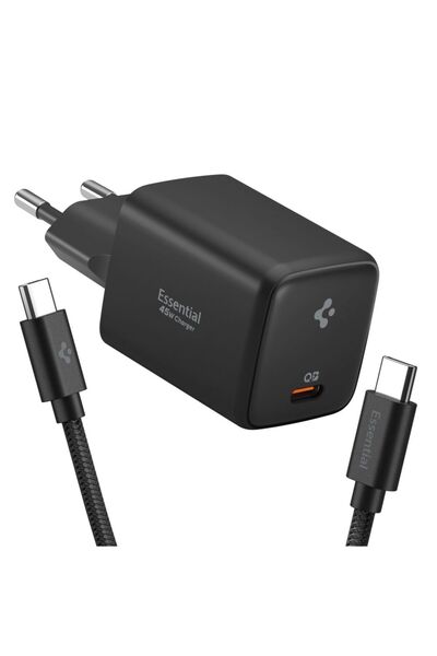 Spigen ≈Åadowarka sieciowa Essential EE451EU 45W USB-C + kabel USB-C/USB-C cz...
