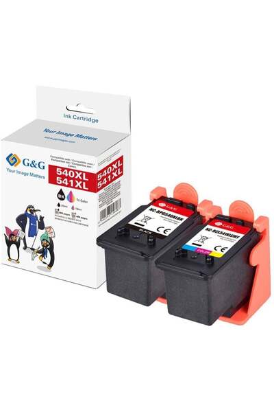 G&G Patronen 2er Set kompatibel mit Canon 540XL + 541XL