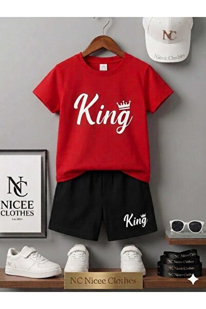 NC Nicee Clothes Tricou și pantaloni scurți de vară pentru copii, unisex (imp...