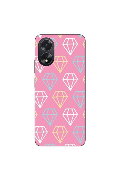 OEM Husa compatibila cu Oppo A38 4G Silicon Gel Tpu Model Diamond Pattern Doo...