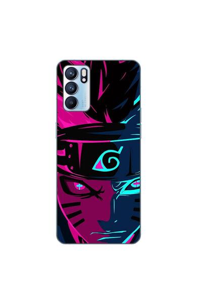 OEM Husa compatibila cu Oppo Reno6 5G Silicon Gel Tpu Model Naruto Purple Sag...