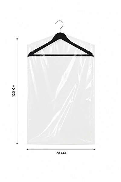 MSE HOLD Kıyafet Koruma Poşeti 70x120 cm 20 Adet Şeffaf Elbise Poşeti | Kuru ...