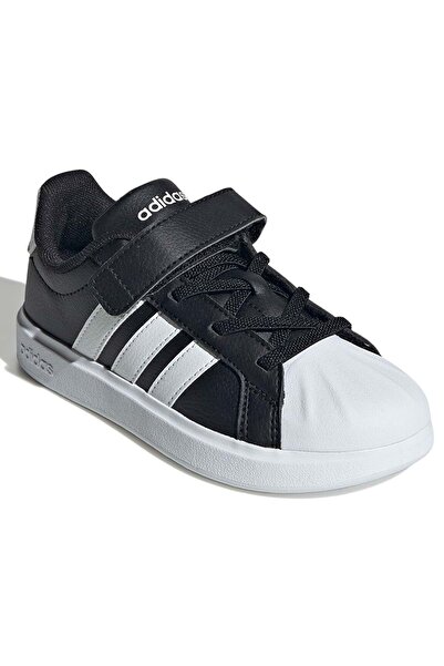 adidas Streettalk El C Orthopedic Children's Sports Shoes Black-White