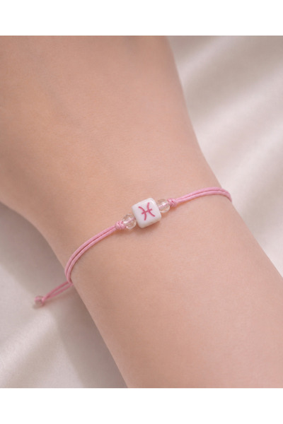Femenino Minimal Pisces Adjustable String Bracelet
