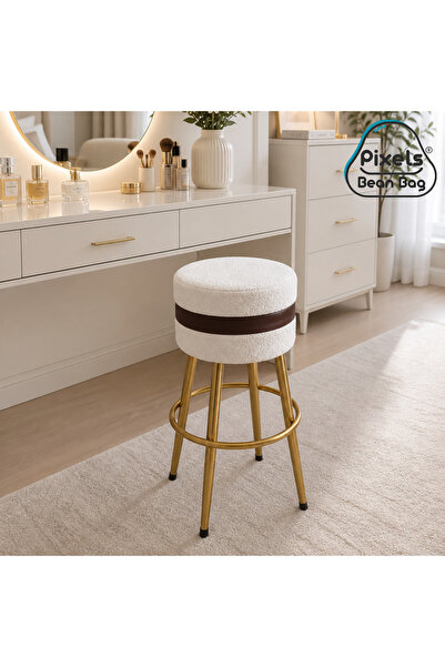 PixelsBeanBag Luxury Modern Design Pixel Bean Bag High Chair Boucle Fabric Go...