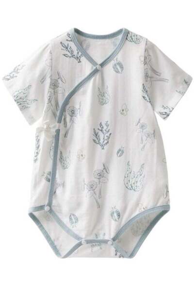 SEEDNUR Infant Baby Unisex Jumpsuits with Button Short Sleeve 70%Viscose（From...