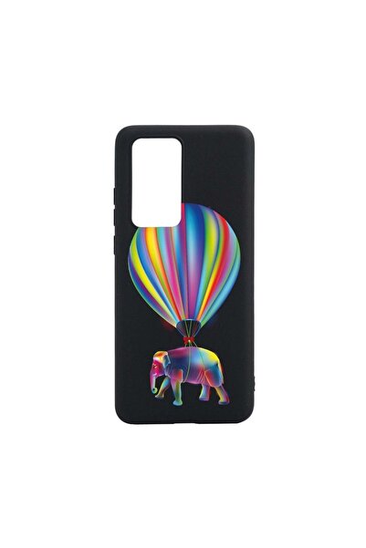 bestcase Husa Silicon Compatibila Cu Huawei P40, Rainbow Elefant, rezistenta ...
