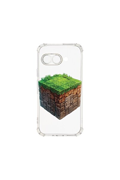 bestcase Калъф за Google Pixel 9a, BestCase® Anti Shock 1.5MM, Minecraft Worl...