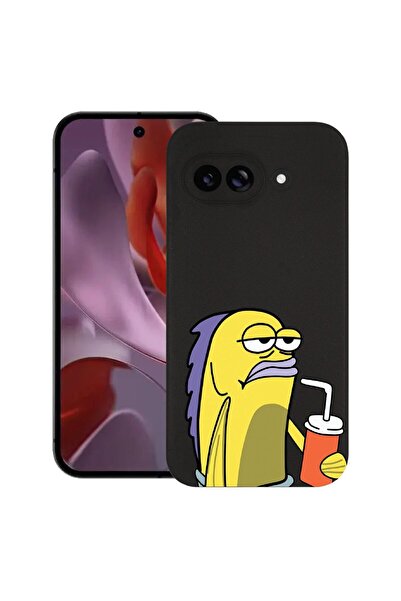 bestcase Калъф за Google Pixel 9a, Меме, Тънък силиконов 0.8ММ, Удароустойчив...