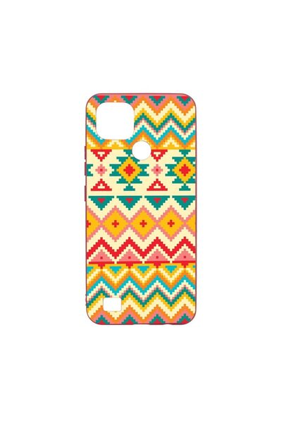 bestcase Husa Silicon, Compatibila Cu Realme C21, Aztec, rezistenta la uzura,...