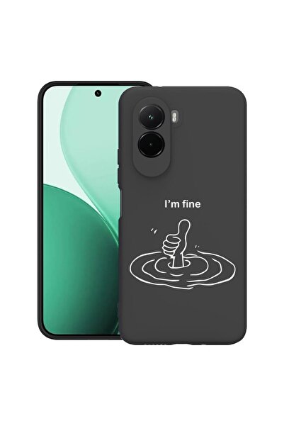 bestcase Θήκη TPU Υπέρλεπτη Συμβατή με Poco M7, με σχέδιο  "I'm Fine ", 31196...