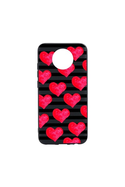 bestcase Husa Silicon Compatibila Cu Nokia C20, hearts, rezistenta la uzura, ...