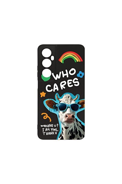 bestcase ¬Æ Husa Slim SIlicon 0.8MM, Compatibila Cu Realme C65, Cool Cow - Wh...
