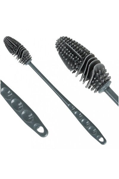 Ikonka Perie din silicon pentru curatare biberoane Grey 28 cm