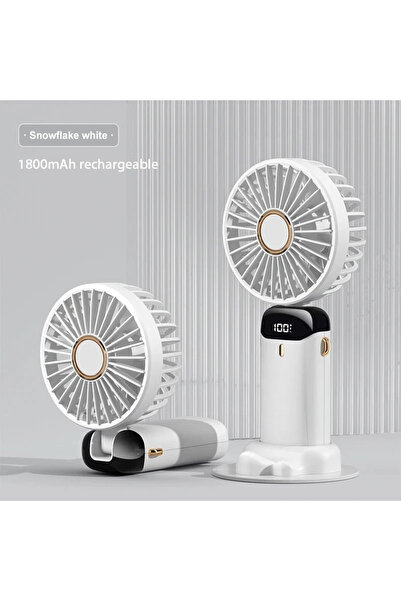 choice2 White Portable Handheld Mini Fan Foldable Neck Hanging Fans 5 Speed U...