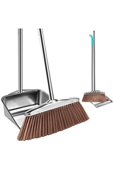 Choice Square dustpan broom Broom Dustpan Set Stainless Steel Magic Brushs Co...