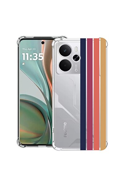 bestcase Husă Antișoc Compatibilă cu Poco M7 Pro 5G, cu Design Retro Lines, C...
