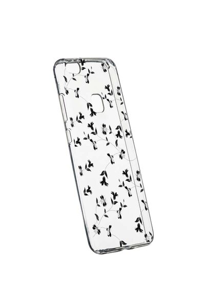 bestcase Husa Silicon, Transparent, Slim, Flori, 128, Huawei P10 LITE