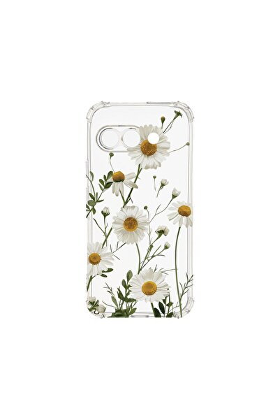 bestcase Противоударен калъф, съвместим с Google Pixel 9a, Флорален - Маргари...