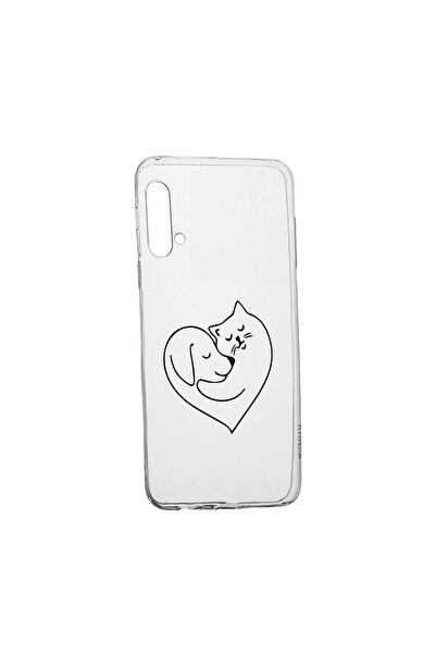 bestcase Husa Silicon Compatibila Cu Huawei Honor 20 Pro, Dog And Cat Love, r...